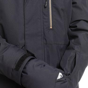  Quiksilver Mission Solid Youth Erkek Çocuk Siyah Snowboard Ceketi