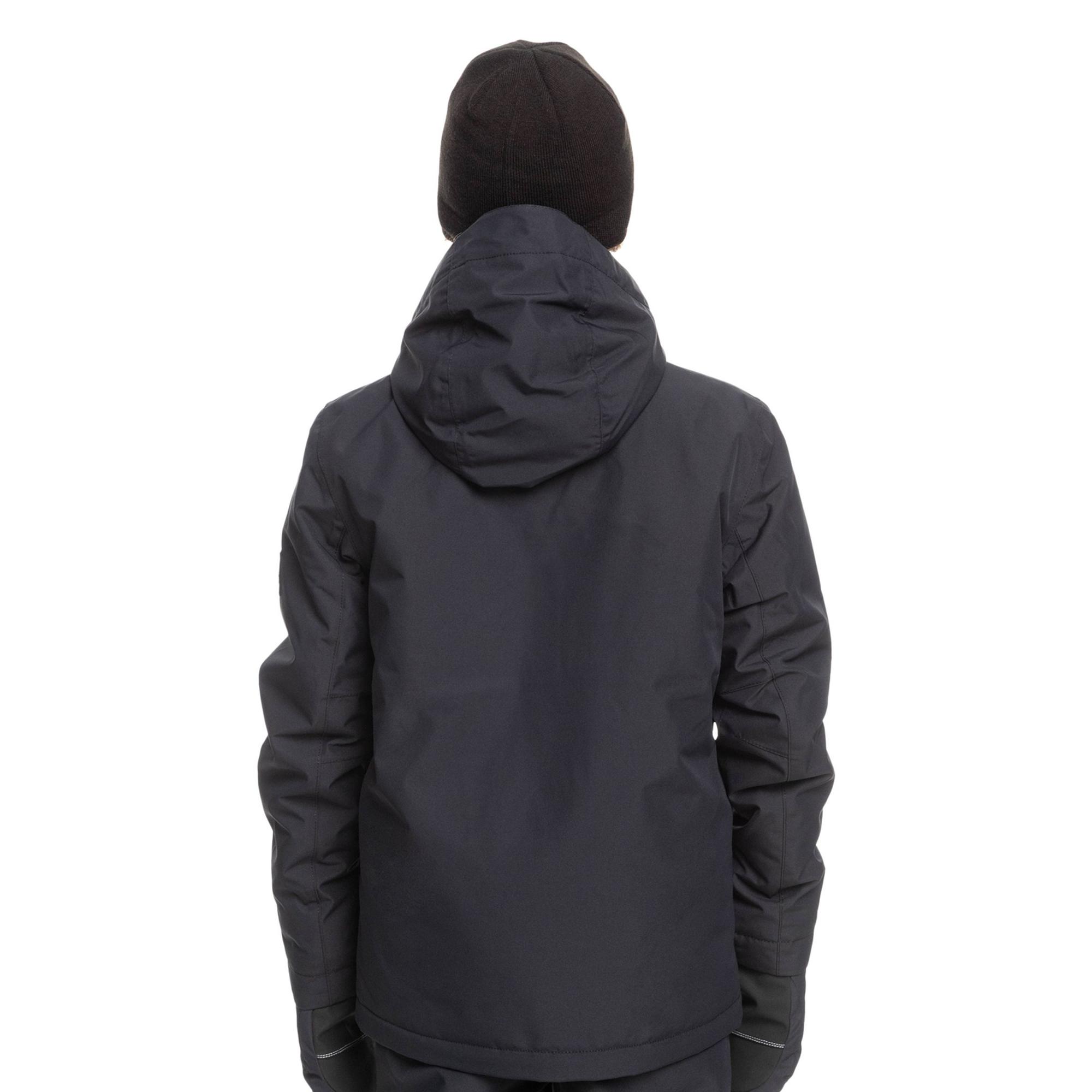 Quiksilver Mission Solid Youth Erkek Çocuk Siyah Snowboard Ceketi