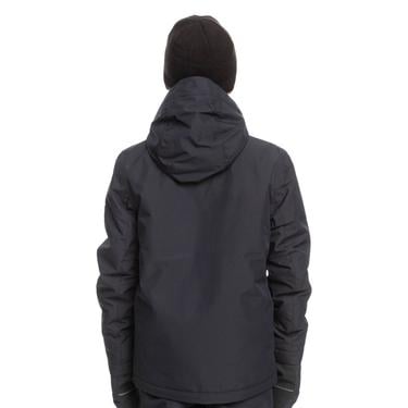  Quiksilver Mission Solid Youth Erkek Çocuk Siyah Snowboard Ceketi