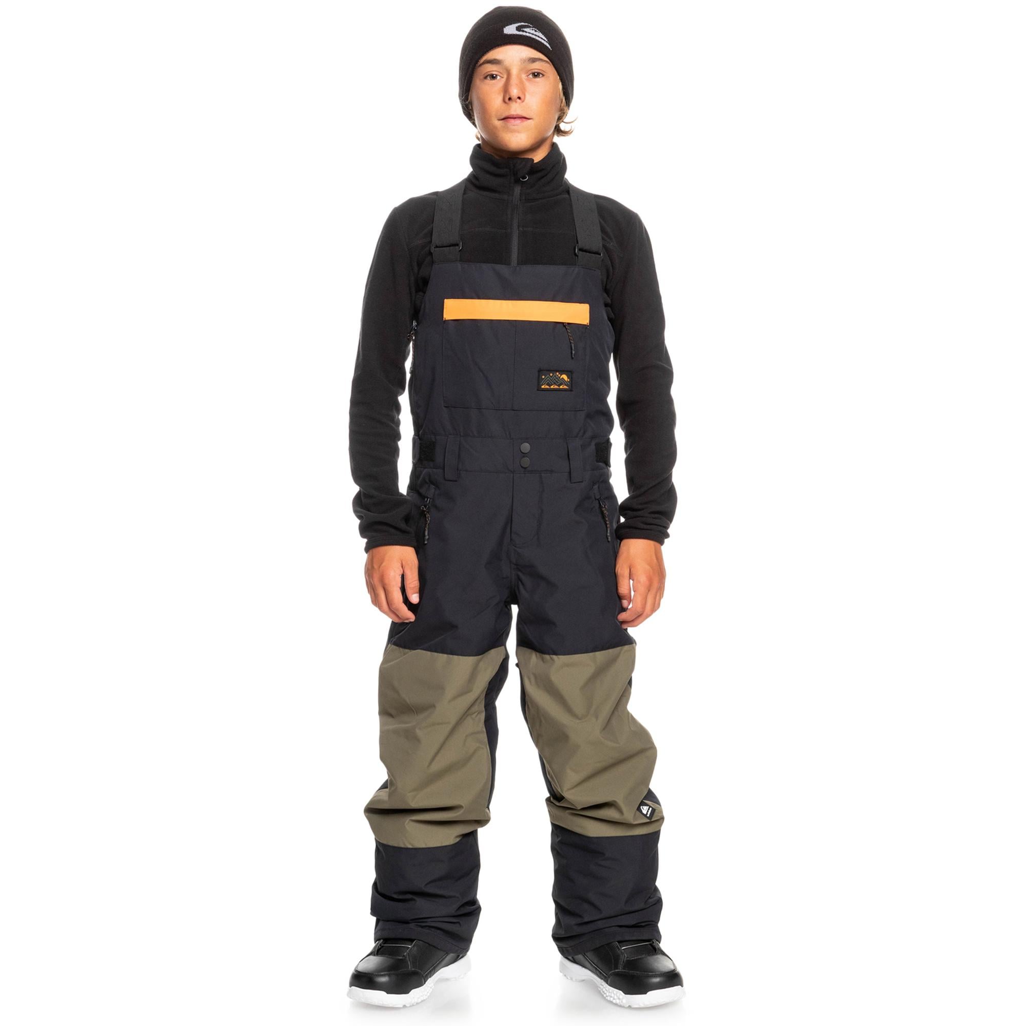 Quiksilver Erkek Çocuk Snowboard Pantolonu Mash Up Youth Bib Siyah