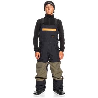  Quiksilver Erkek Çocuk Snowboard Pantolonu Mash Up Youth Bib Siyah