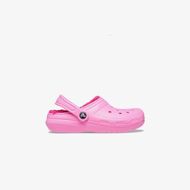  Crocs Classic Lined Clog Lifestyle Slippers Pembe Terlik
