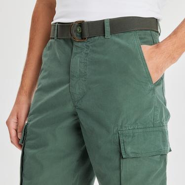  Nautica Erkek Yeşil Kargo Bermuda Şort