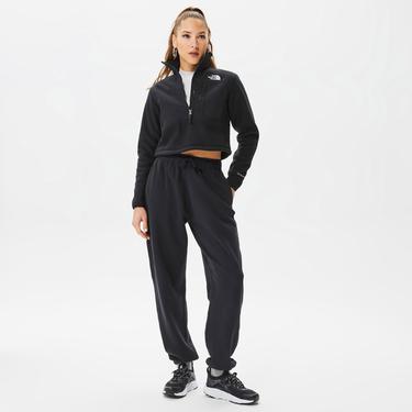  The North Face Denali Crop Kadın Siyah Fermuarlı Sweatshirt