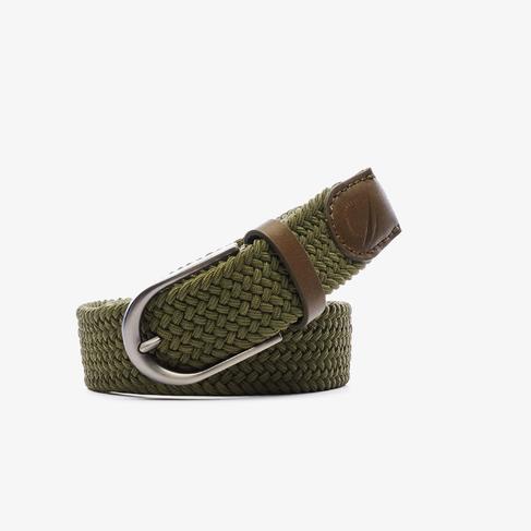  Nautica Erkek Yeşil Örgü Kemer