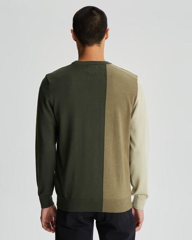  GANT Erkek Yeşil Regular Fit Bisiklet Yaka Kazak