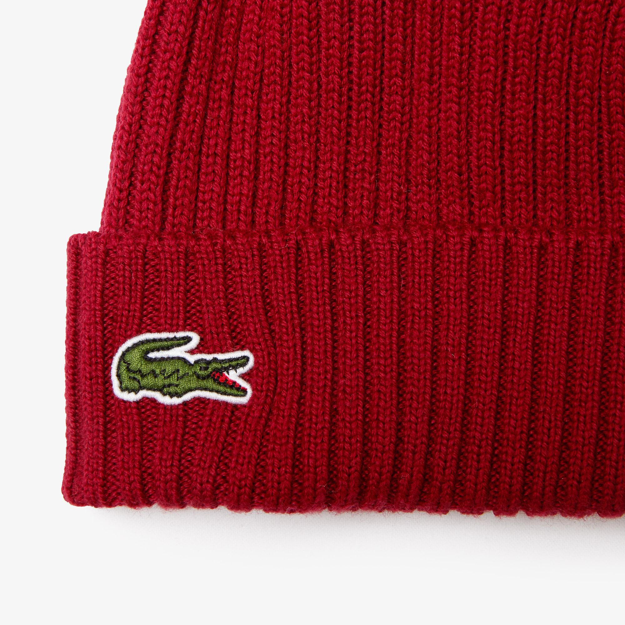 Lacoste Unisex Yün Bordo Bere