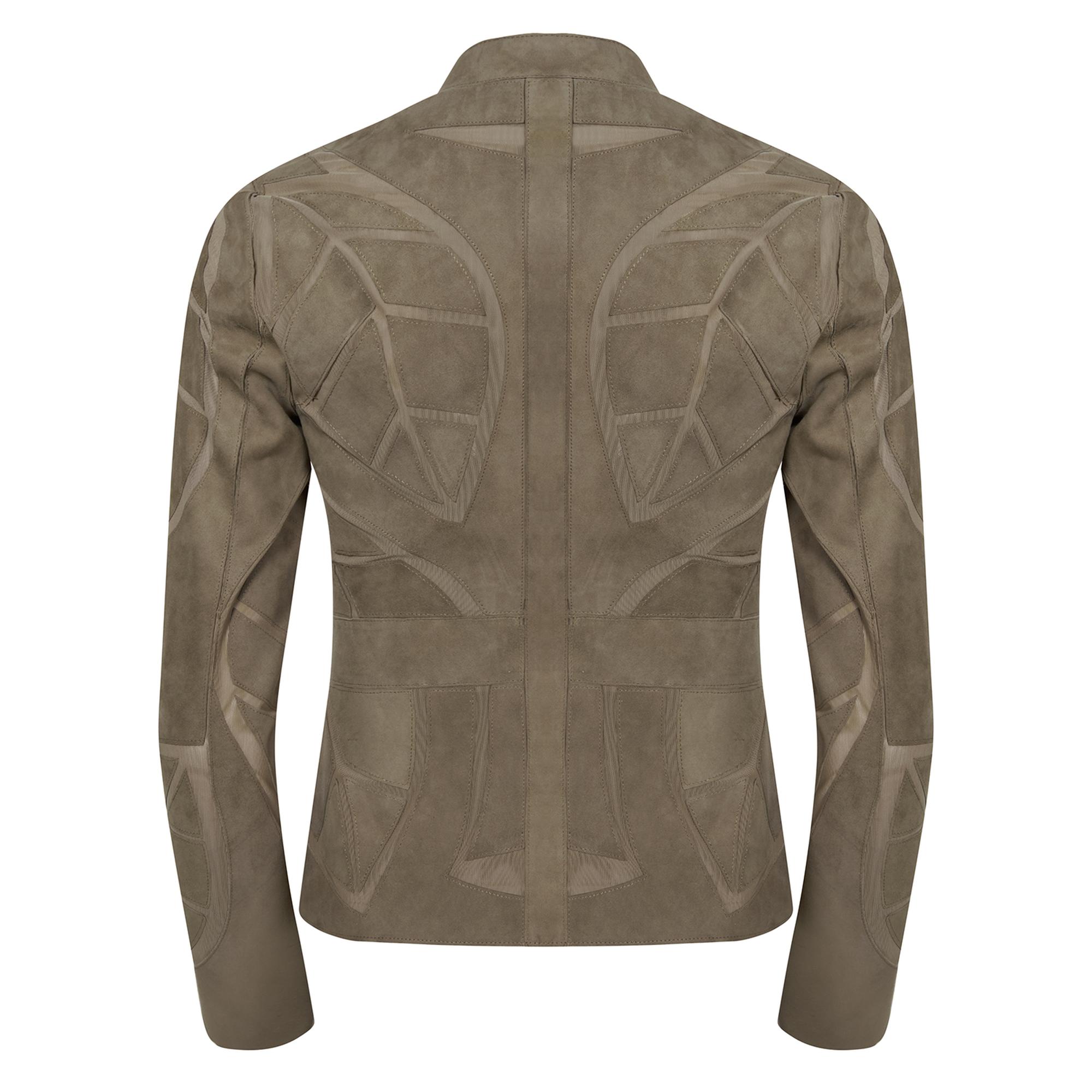 Origa Kadın Yaprak Panelli Deri Ceket