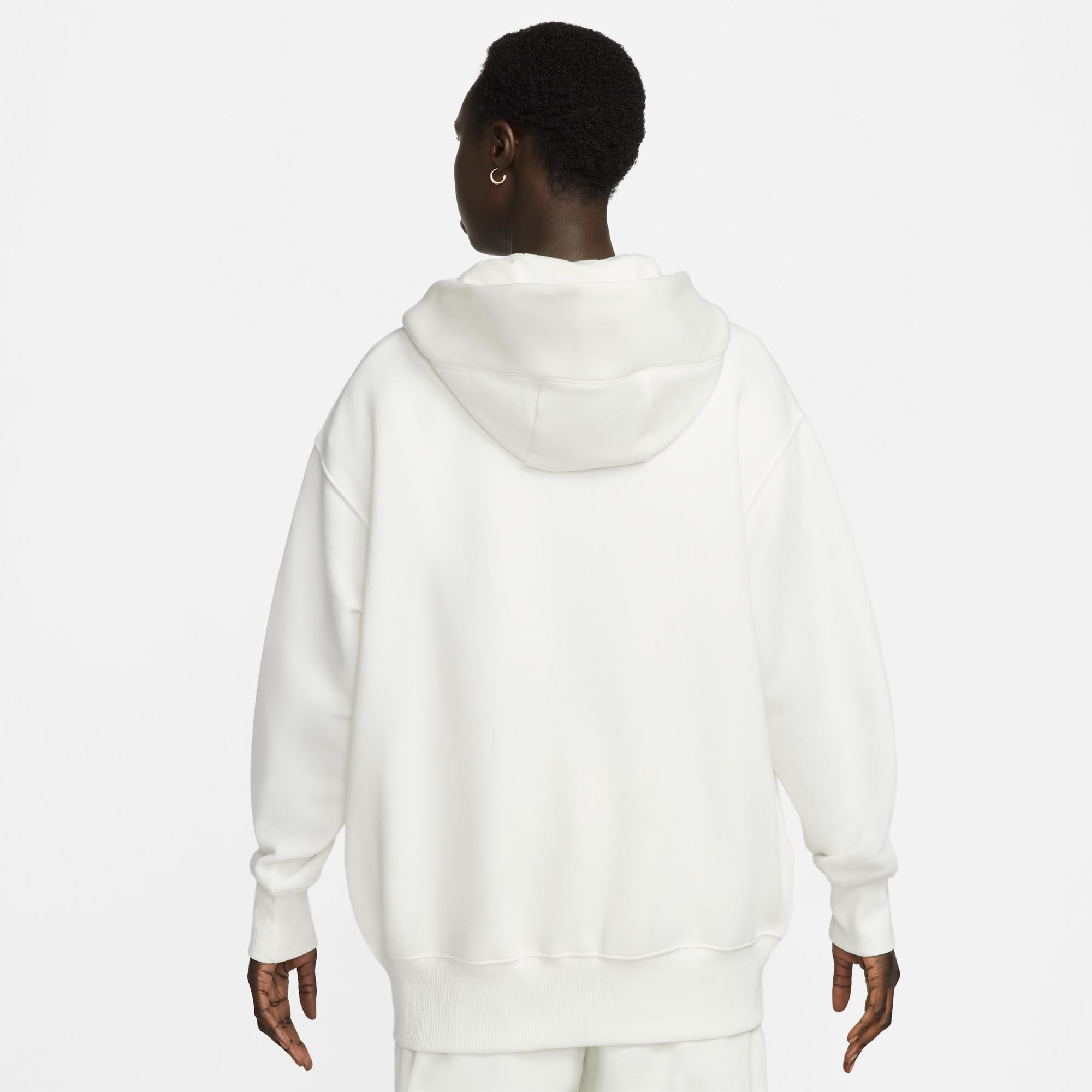 Nike Sportswear Phoenix Fleece Oversize Kadın Beyaz Hoodie Sweatshirt