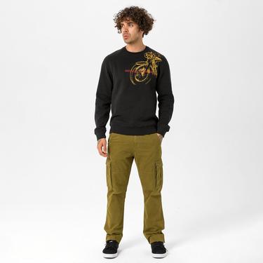  Routefield Harv Erkek Günlük Sweatshirt Siyah