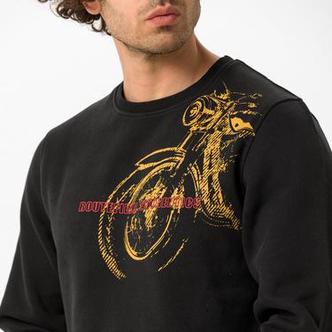  Routefield Harv Erkek Günlük Sweatshirt Siyah