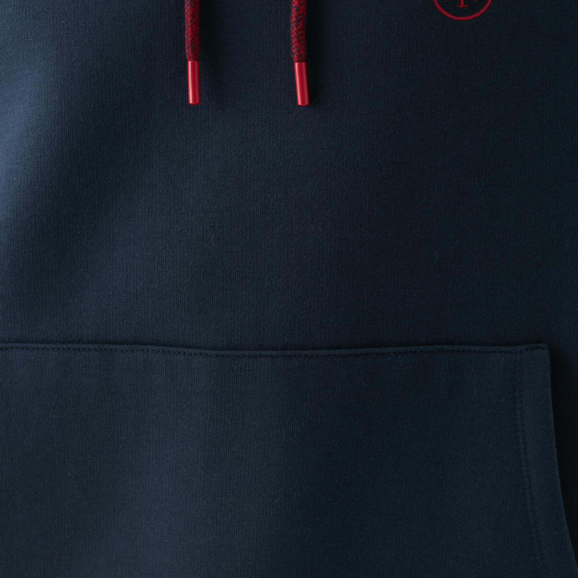 Mavi Mavi Logo Nakışlı Kapüşonlu Lacivert Sweatshirt 065809-29743