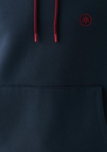  Mavi Mavi Logo Nakışlı Kapüşonlu Lacivert Sweatshirt 065809-29743