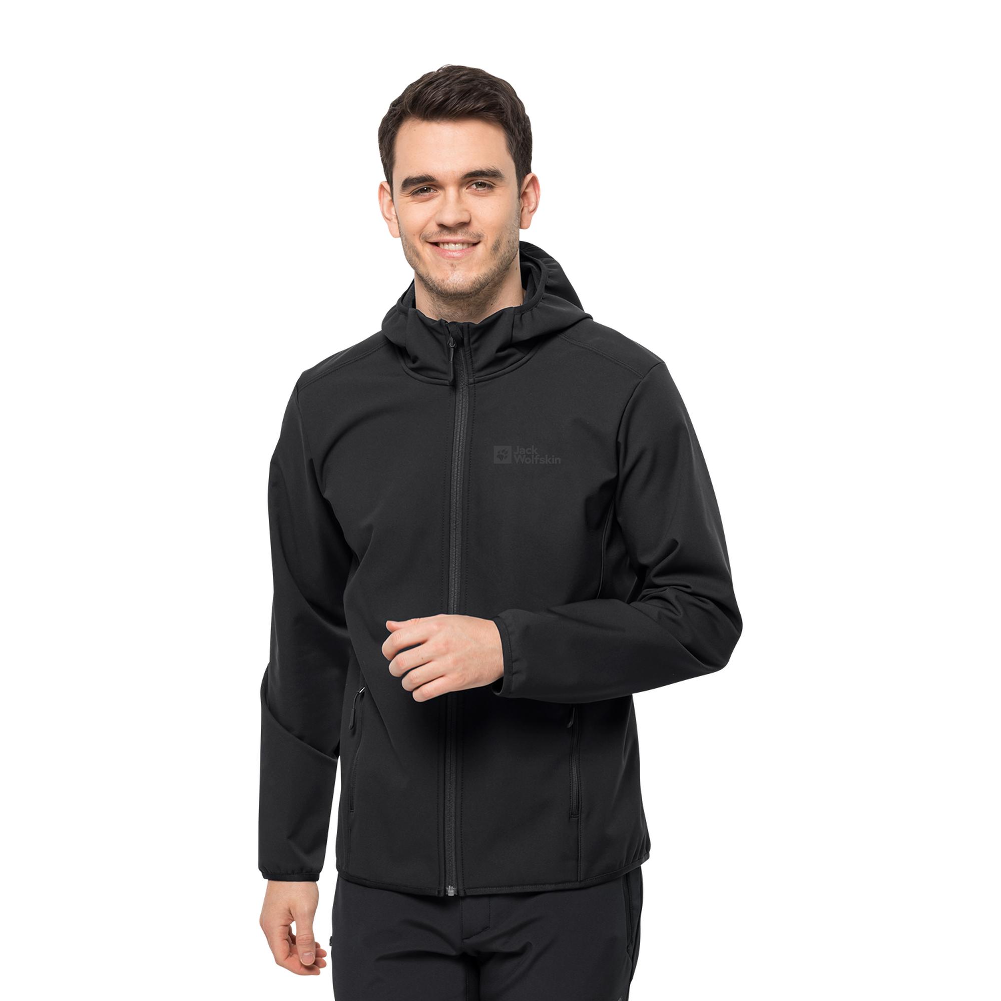 Jack Wolfskin Bornberg Hoody Erkek Siyah Softshell