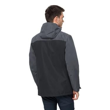  Jack Wolfskin Taubenberg 3in1 Erkek Gri Outdoor Ceketi