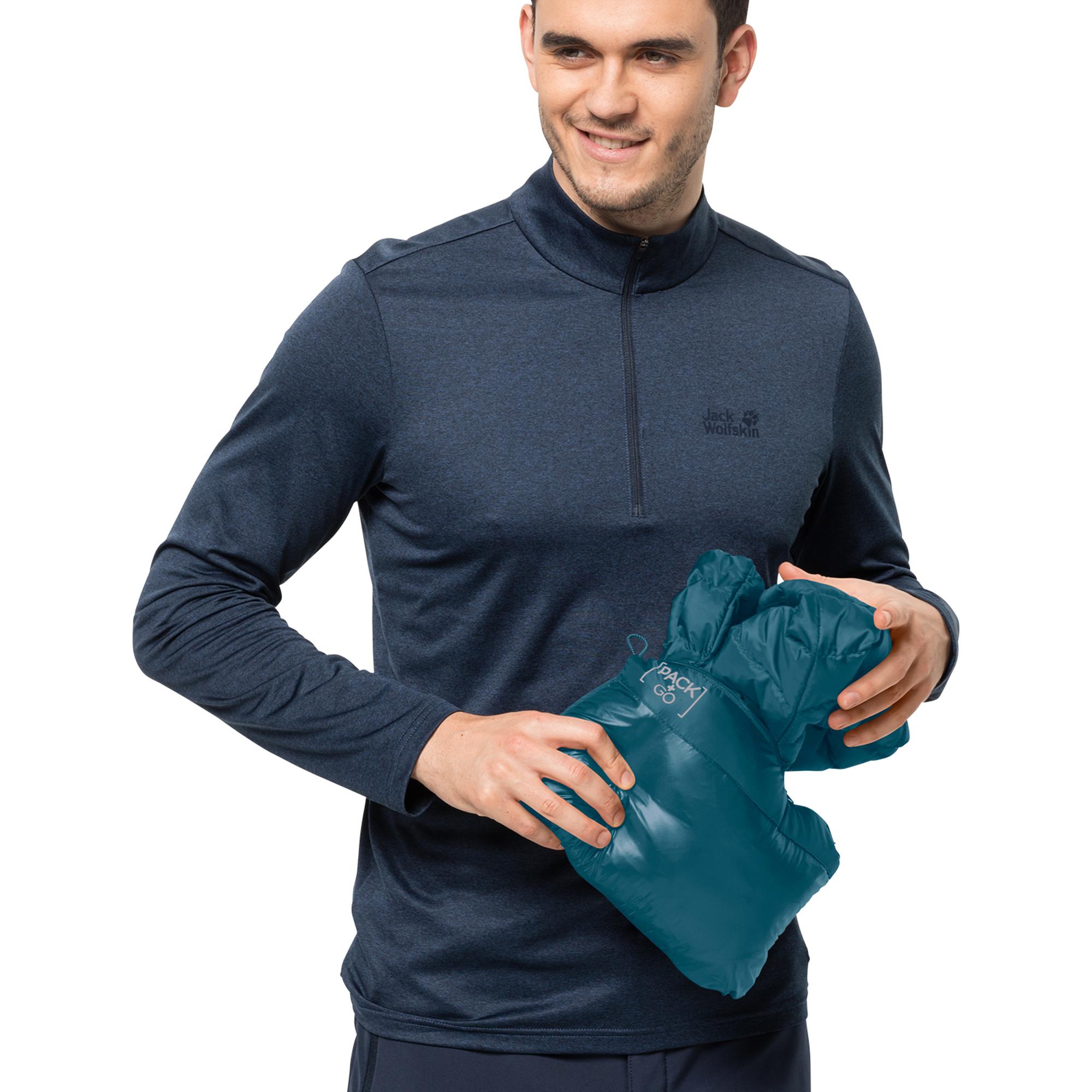 Jack Wolfskin Erkek Outdoor Mont Pack & Go Down Mavi