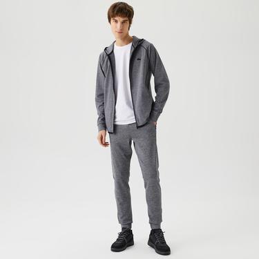  Erkek Slim Fit Gri Eşofman Altı