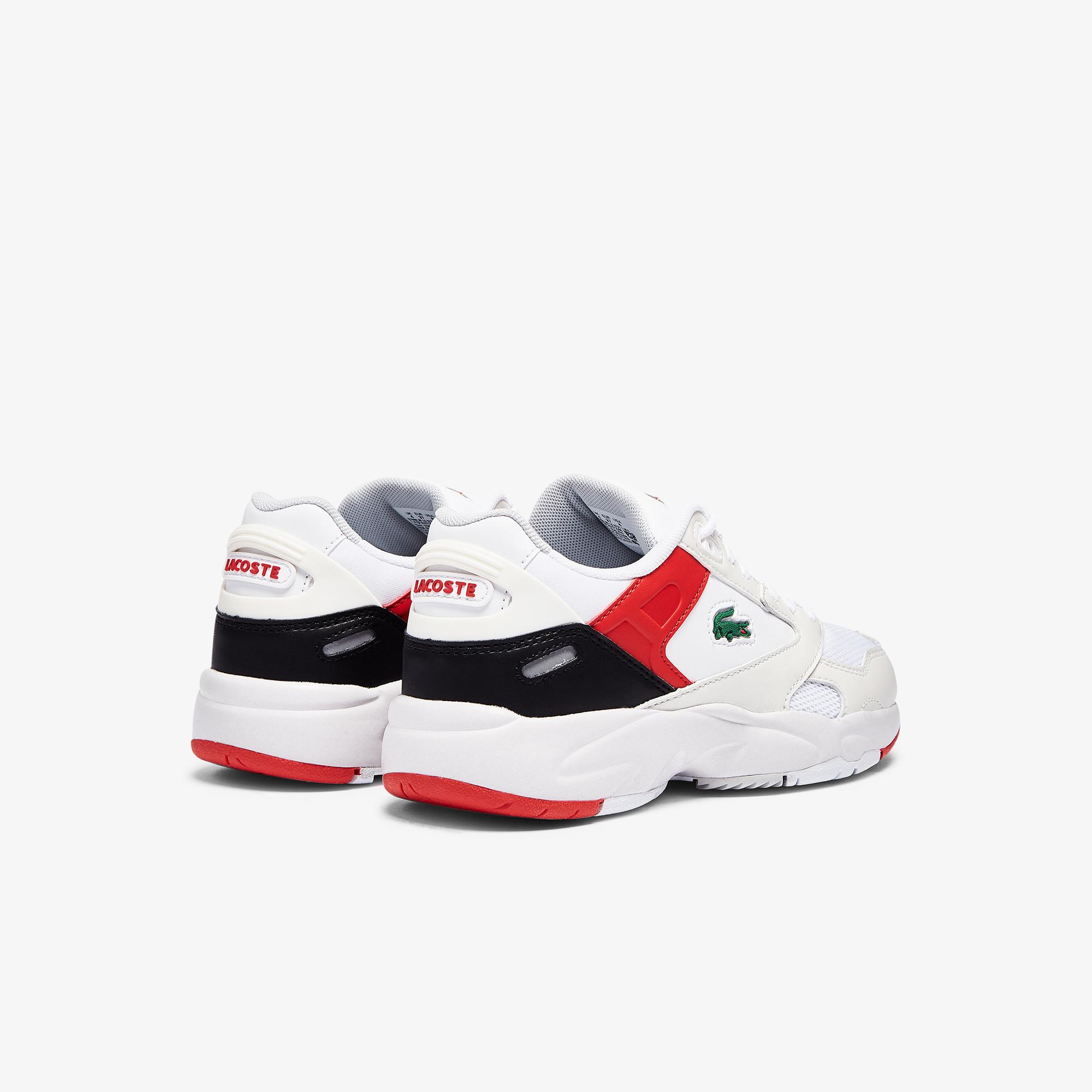 Lacoste Storm 96 Lo 0721 1 Sma Erkek Beyaz - Kırmızı Sneaker
