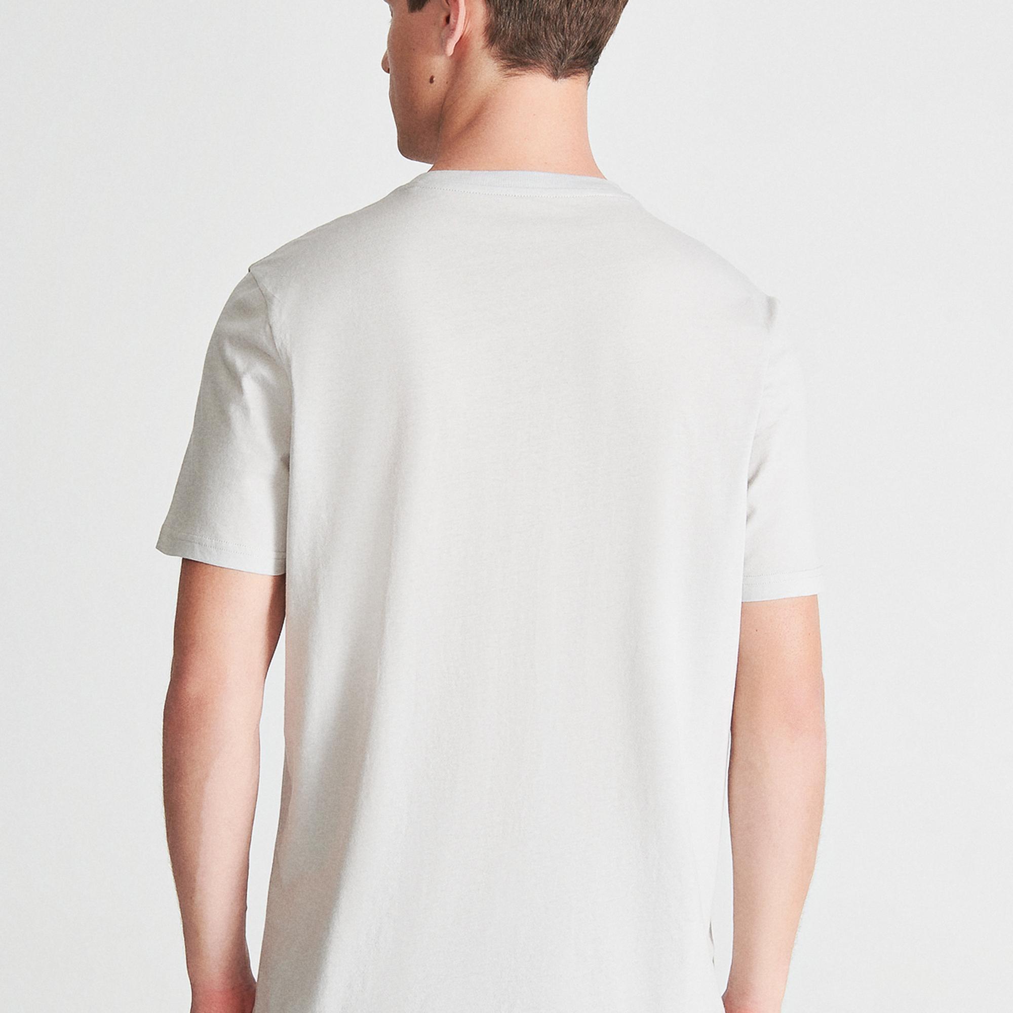 Mavi Mavi Logo Baskılı Gri Tişört Regular Fit / Normal Kesim 0610309-80618