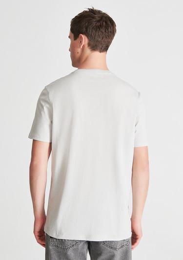  Mavi Mavi Logo Baskılı Gri Tişört Regular Fit / Normal Kesim 0610309-80618