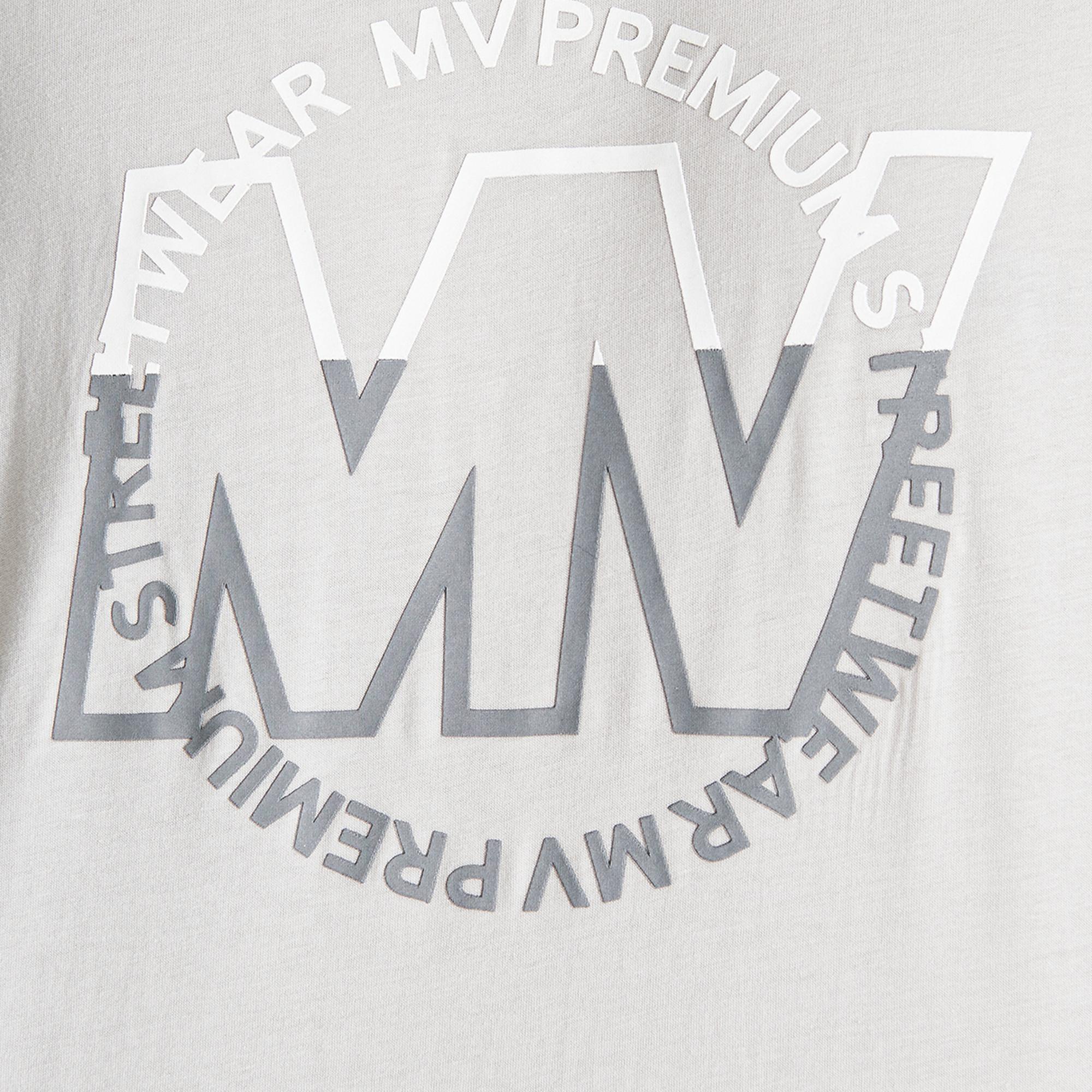 Mavi Mavi Logo Baskılı Gri Tişört Regular Fit / Normal Kesim 0610309-80618