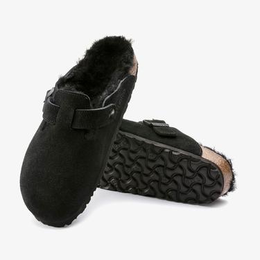  Birkenstock Boston Fell VI Unisex Siyah Terlik