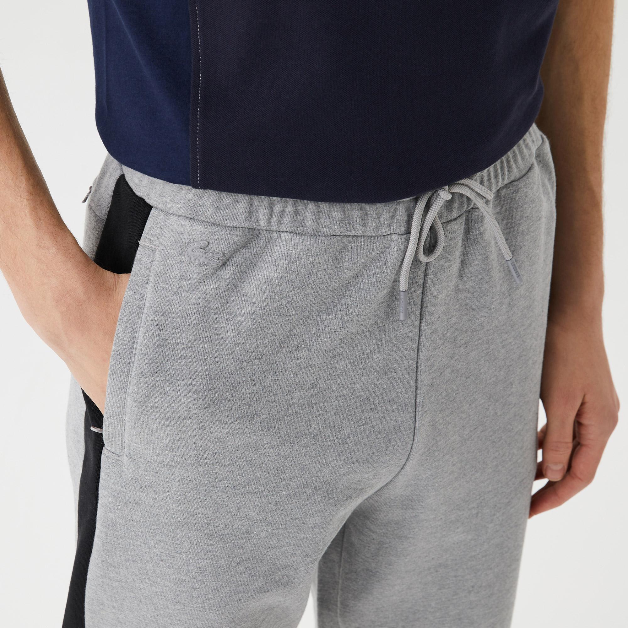 Erkek Regular Fit Renk Bloklu Gri Eşofman Altı