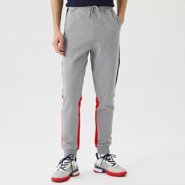  Erkek Regular Fit Renk Bloklu Gri Eşofman Altı