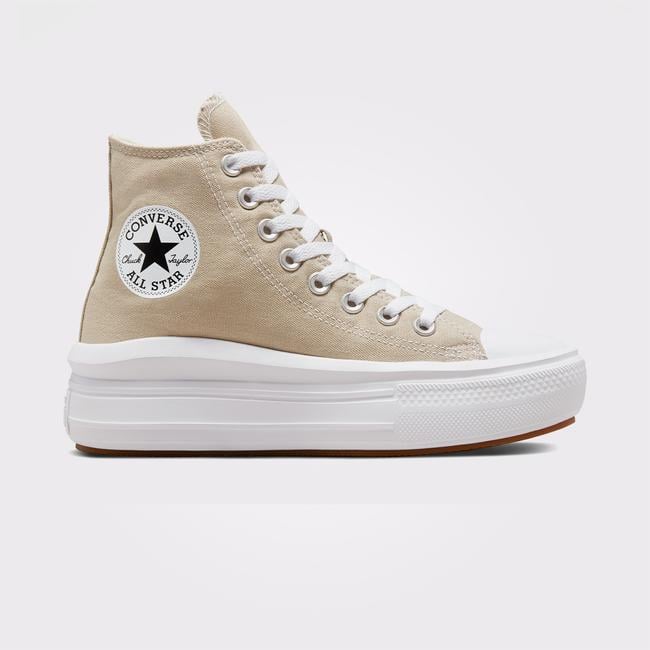  Converse Chuck Taylor All Star Move Platform Seasonal Color Kadın Krem Rengi Sneaker