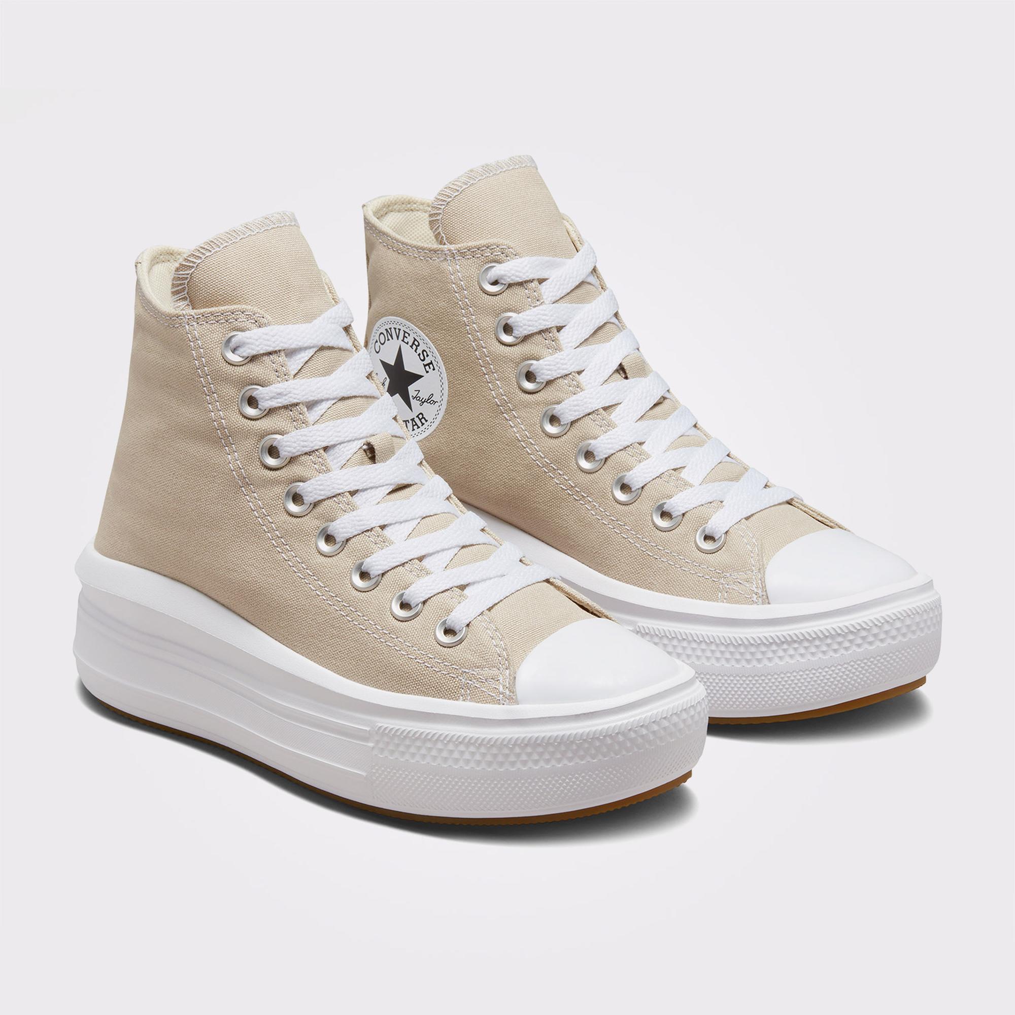 Converse Chuck Taylor All Star Move Platform Seasonal Color Kadın Krem Rengi Sneaker