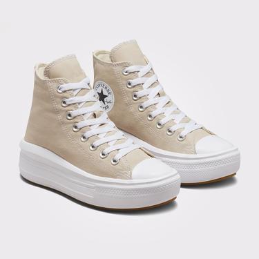  Converse Chuck Taylor All Star Move Platform Seasonal Color Kadın Krem Rengi Sneaker