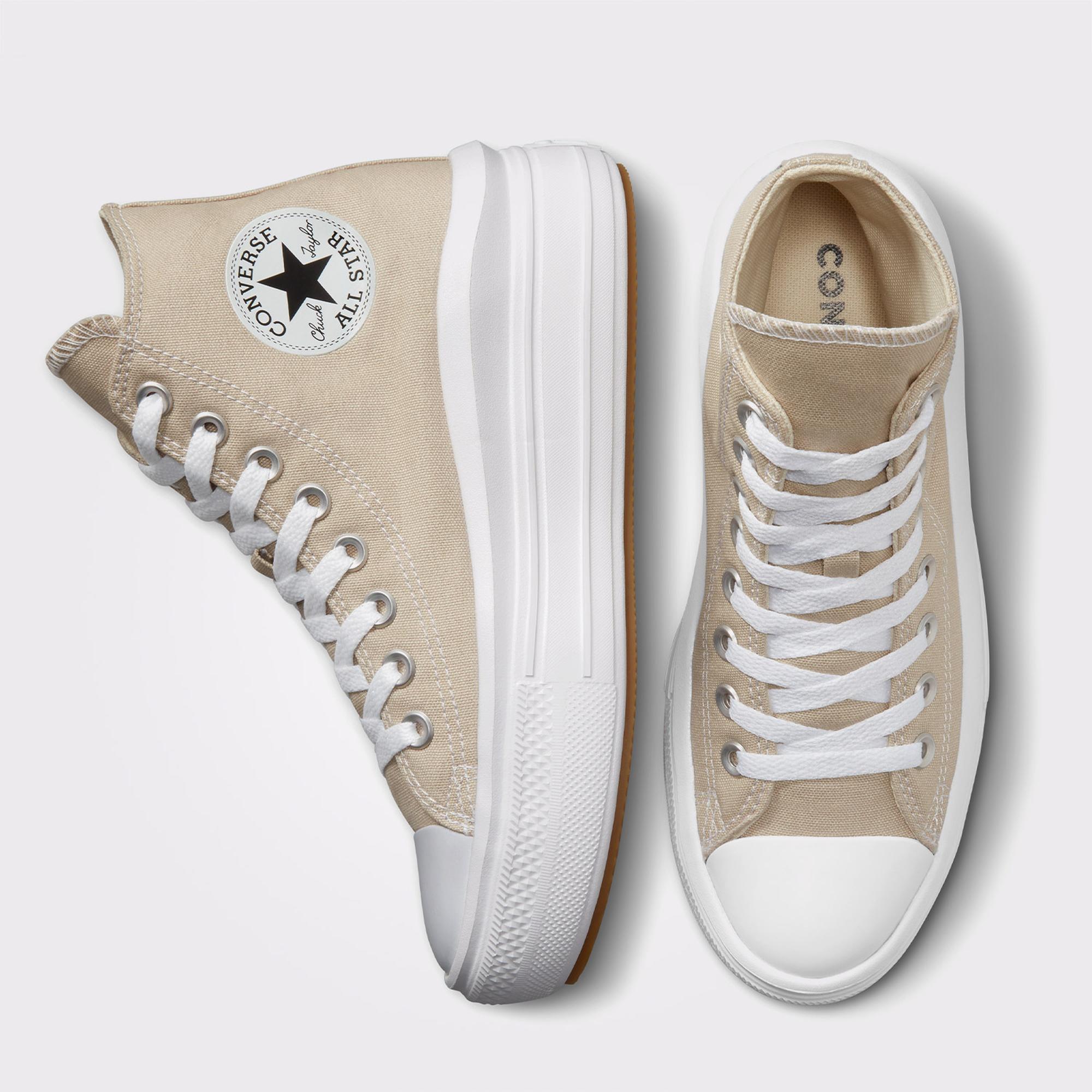 Converse Chuck Taylor All Star Move Platform Seasonal Color Kadın Krem Rengi Sneaker