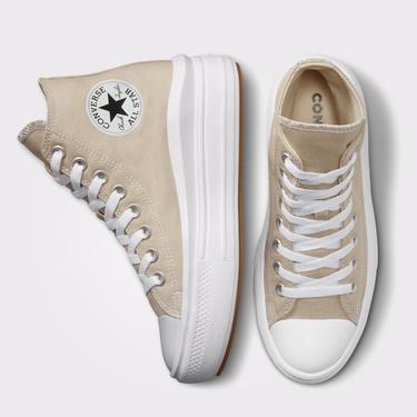  Converse Chuck Taylor All Star Move Platform Seasonal Color Kadın Krem Rengi Sneaker