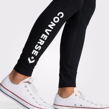  Converse Wordmark Kadın Siyah Tayt