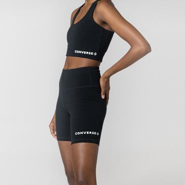  Converse Wordmark Kadın Siyah Bisiklet Şortu