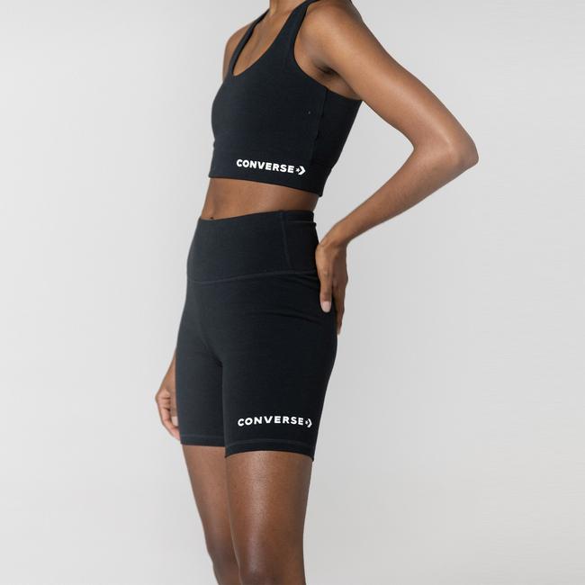  Converse Wordmark Kadın Siyah Bisiklet Şortu