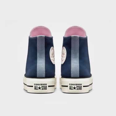  Converse Chuck Taylor All Star Lift Platform Denim Fashion Kadın Lacivert Sneaker