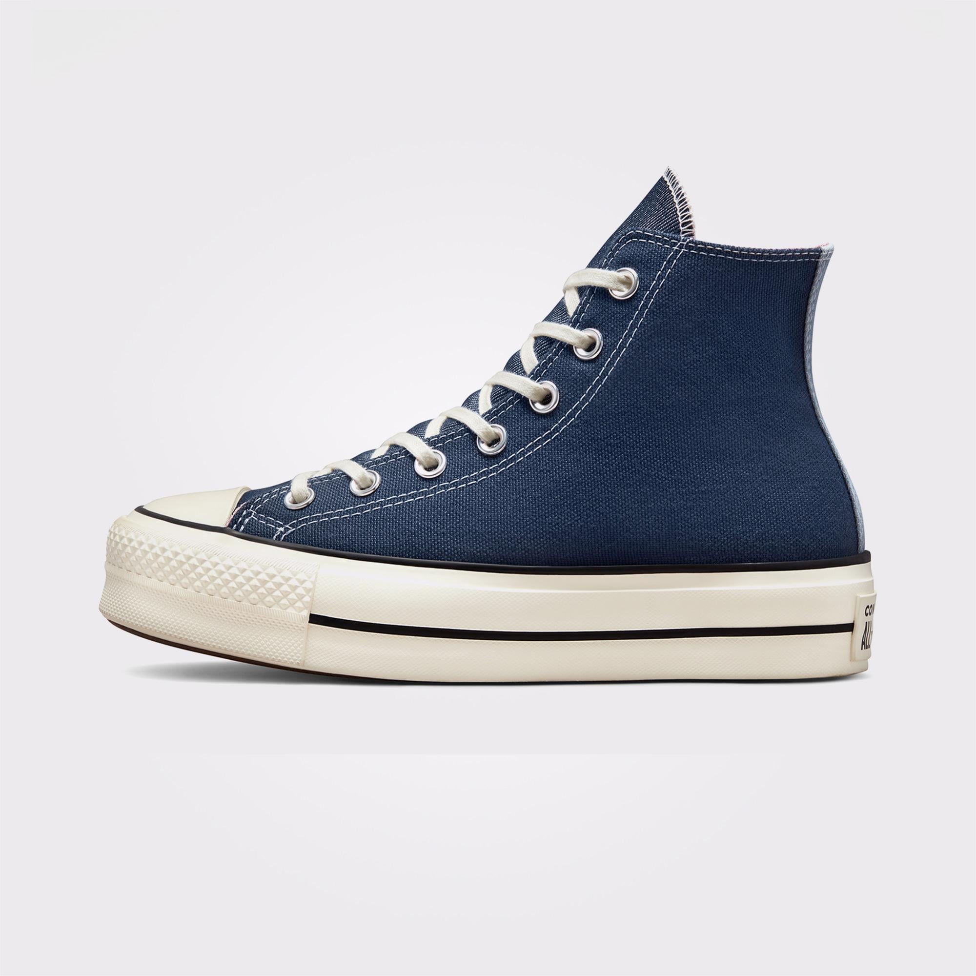 Converse Chuck Taylor All Star Lift Platform Denim Fashion Kadın Lacivert Sneaker