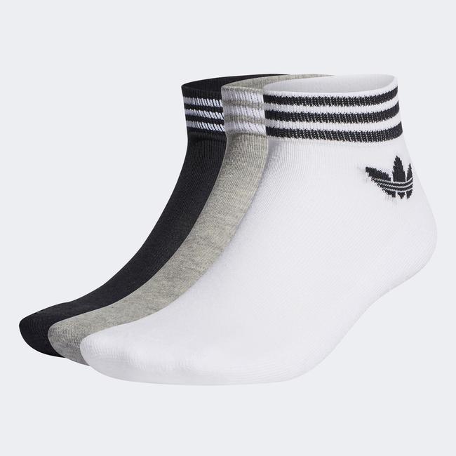  adidas Trefoil Ankle 3'lü Unisex Beyaz Çorap