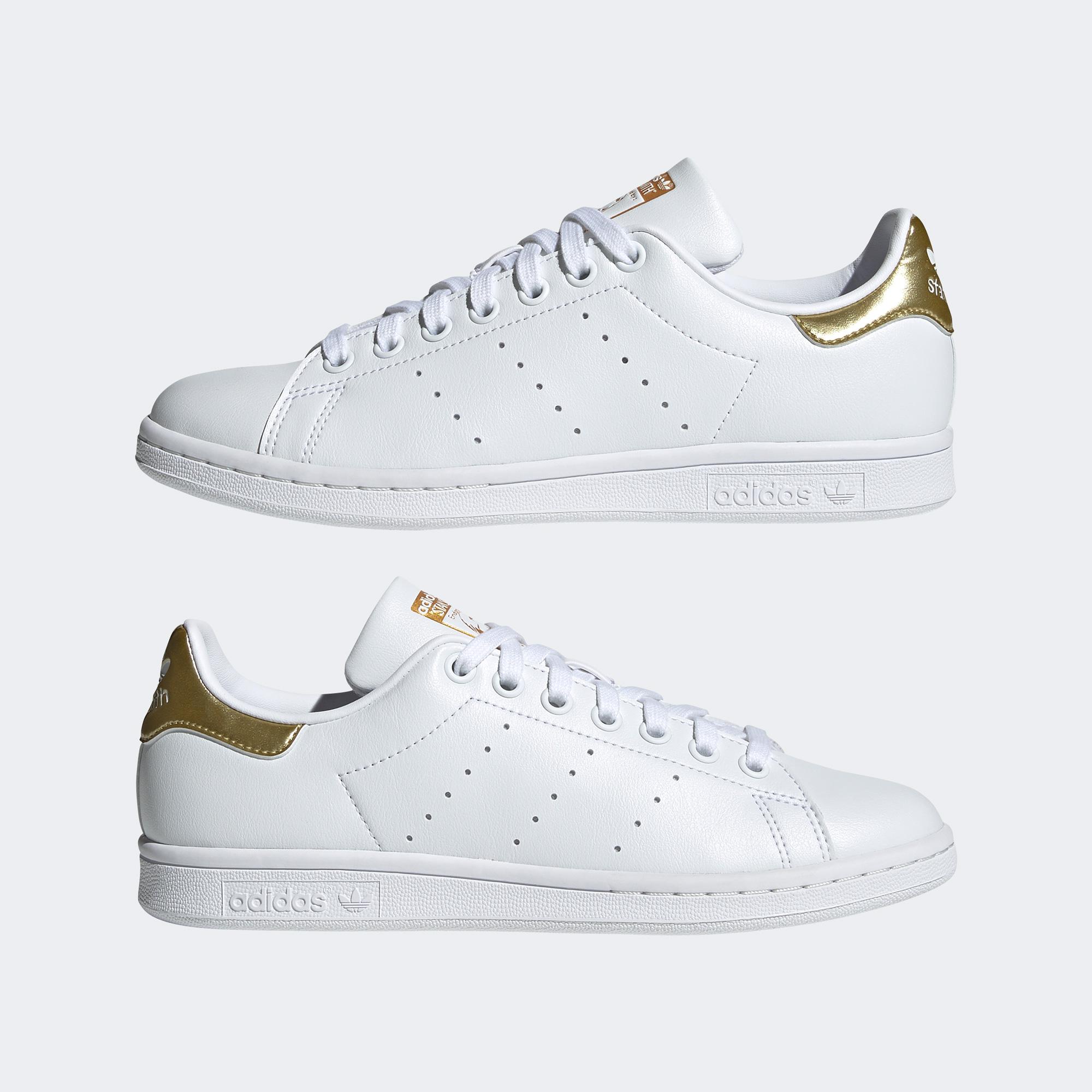 adidas Stan Smith Kadın Beyaz/Altın Rengi Spor Ayakkabı