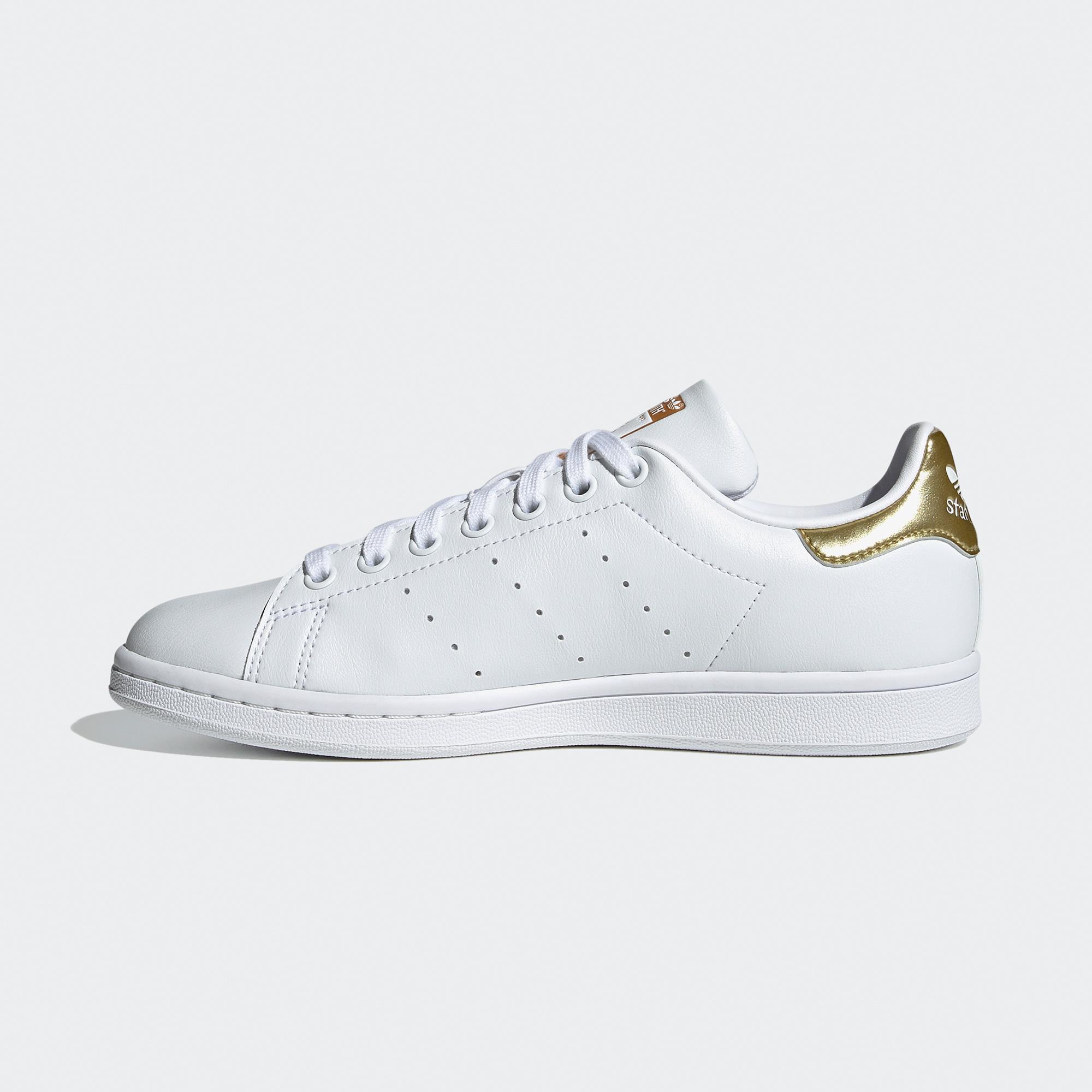 adidas Stan Smith Kadın Beyaz/Altın Rengi Spor Ayakkabı