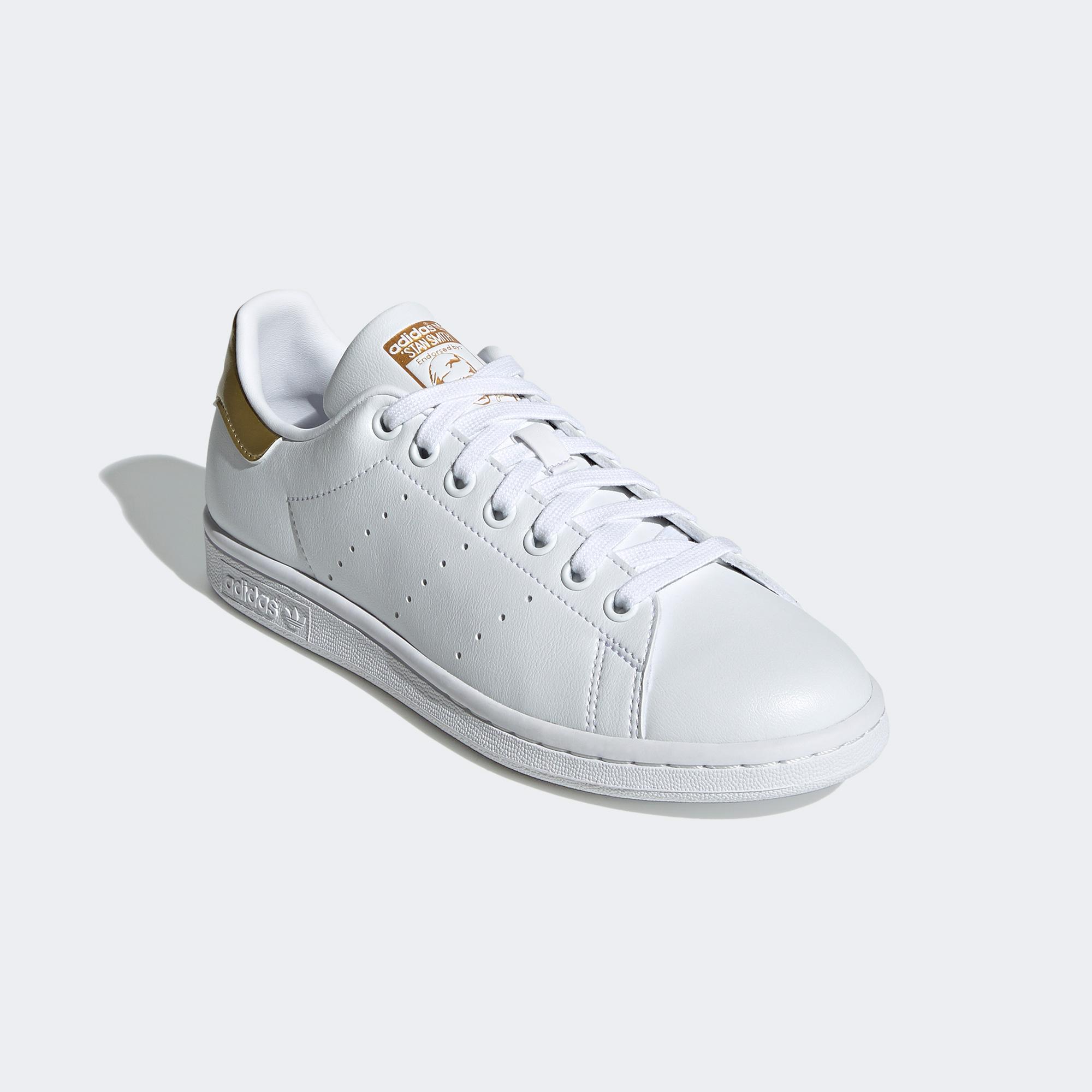 adidas Stan Smith Kadın Beyaz/Altın Rengi Spor Ayakkabı