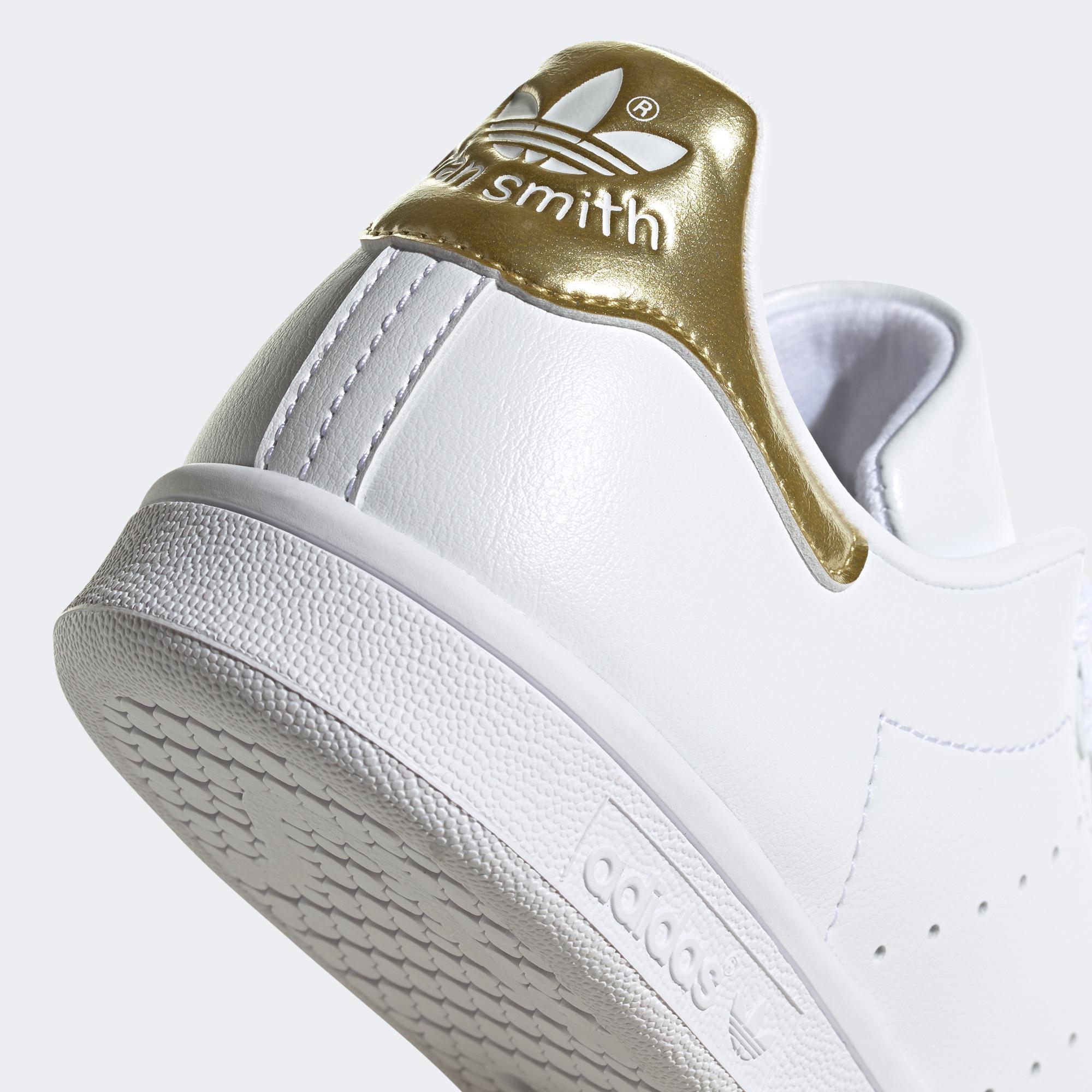 adidas Stan Smith Kadın Beyaz/Altın Rengi Spor Ayakkabı