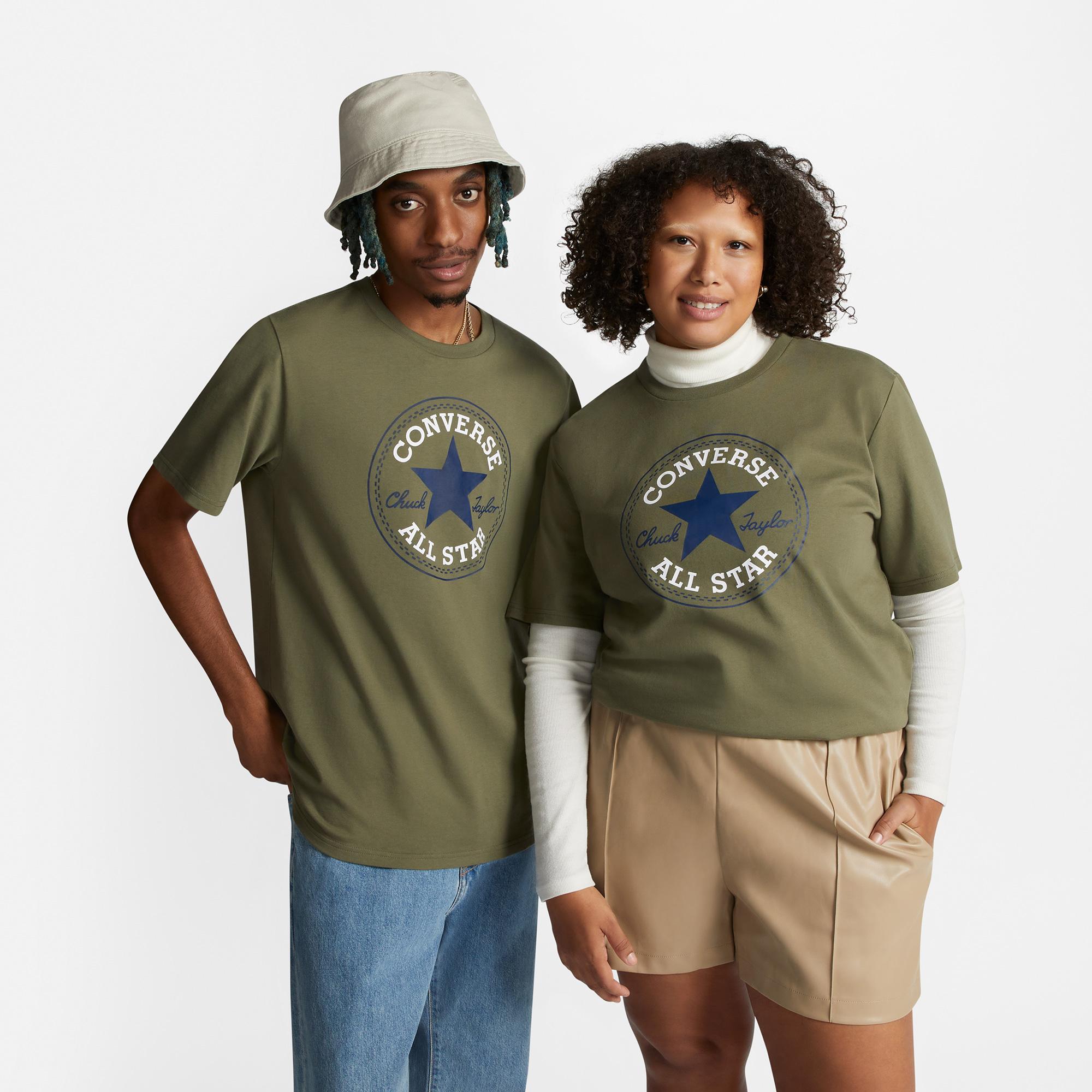 Converse Chuck Patch Unisex Haki T-Shirt