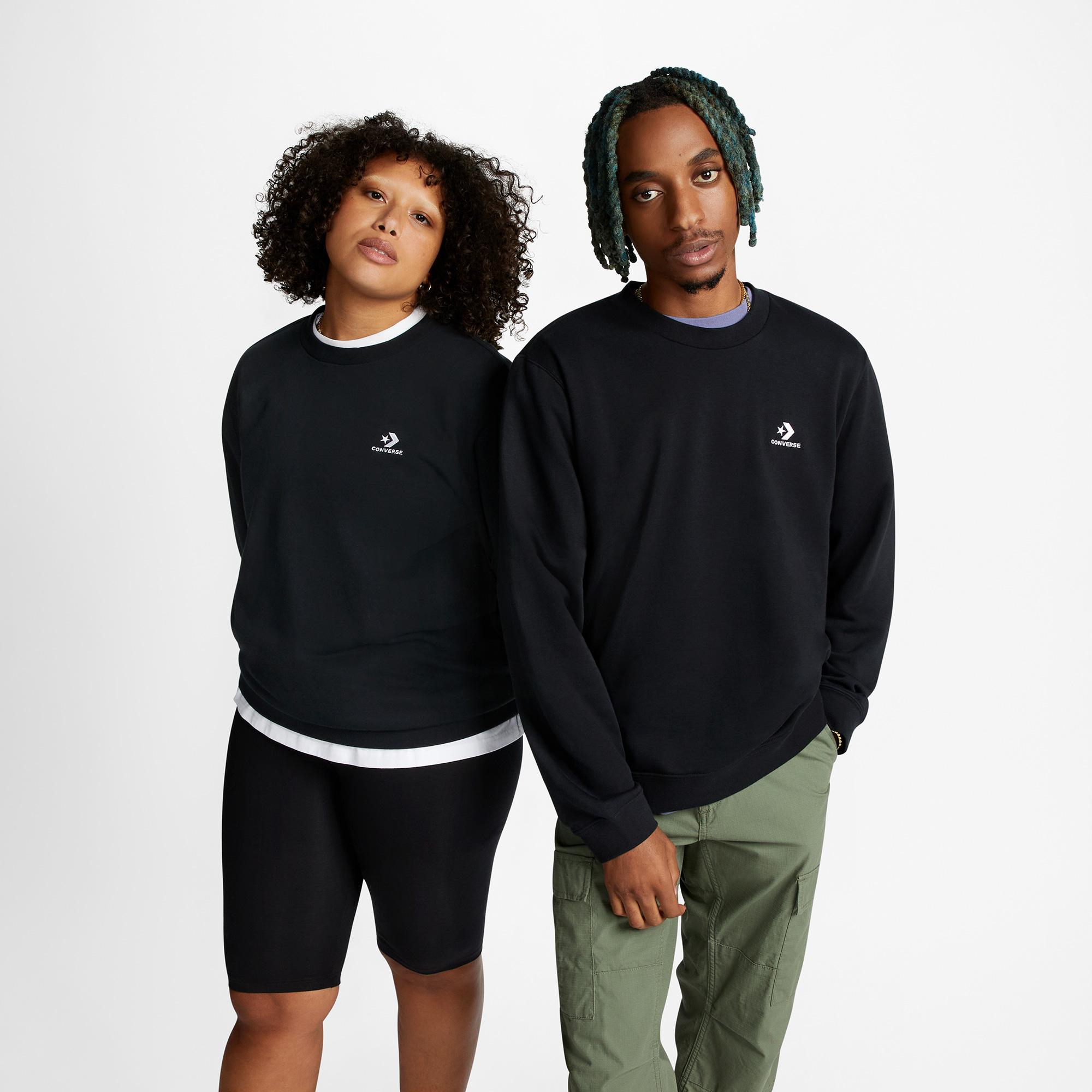 Converse Unisex Siyah Sweatshirt
