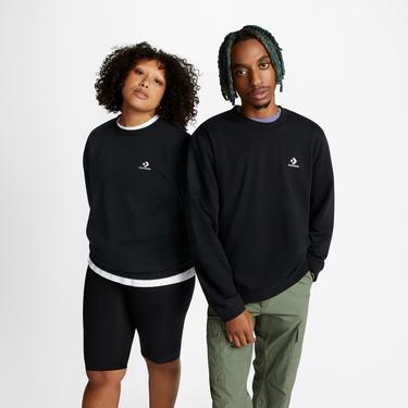  Converse Unisex Siyah Sweatshirt