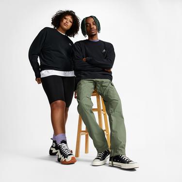  Converse Unisex Siyah Sweatshirt
