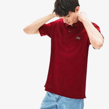  Lacoste L.12.12 Erkek Classic Fit Bordo Polo