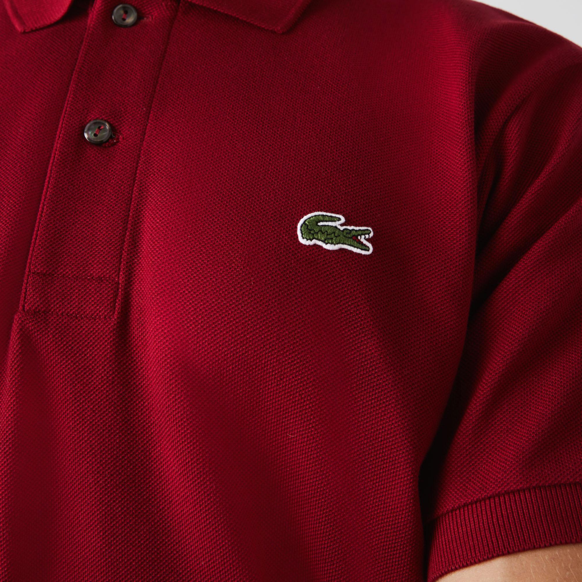 Lacoste L.12.12 Erkek Classic Fit Bordo Polo