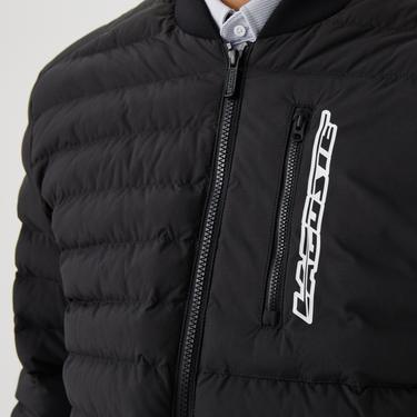  Erkek Hakim Yaka Kapitone Siyah Mont